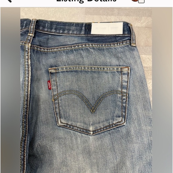NWT RE/DONE LEVIS jeans 32 light wash - Picture 3 of 6